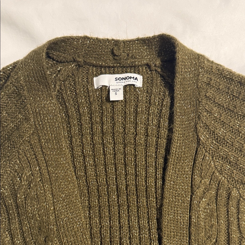 Sonoma Women's Knit Cardigan in Olive